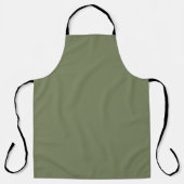 Groene, vaste kleur schort (Voorkant)