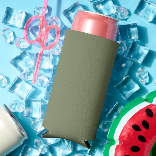 Groene, vaste kleur seltzer blikjeskoeler (Insitu Zomer)