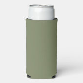 Groene, vaste kleur seltzer blikjeskoeler (Seltzer Voorkant)