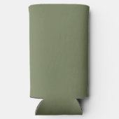 Groene, vaste kleur seltzer blikjeskoeler (Achterkant)