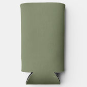 Groene, vaste kleur seltzer blikjeskoeler (Voorkant)