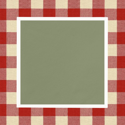 Groene, vaste kleur servet