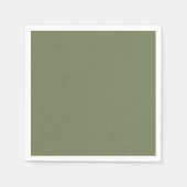Groene, vaste kleur servet (Voorkant)