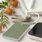Groene, vaste kleur sleutelhanger (Voorkant Rechts)