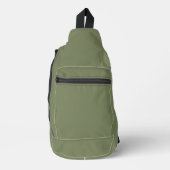 Groene, vaste kleur sling bag (Voorkant)