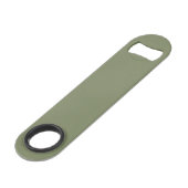 Groene, vaste kleur speed flessenopener (Voorkant Gekanteld)