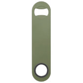 Groene, vaste kleur speed flessenopener (Voorkant)