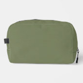 Groene, vaste kleur toilettasje (Voorkant)