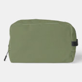 Groene, vaste kleur toilettasje (Achterkant)