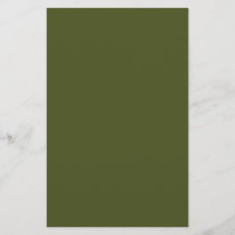 Groene, vaste kleur voor het leger briefpapier