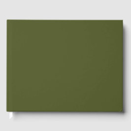 Groene, vaste kleur voor het leger gastenboek
