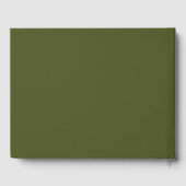 Groene, vaste kleur voor het leger gastenboek (Achterkant)