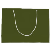 Groene, vaste kleur voor het leger groot cadeauzakje (Achterkant)