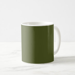 Groene, vaste kleur voor het leger koffiemok