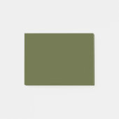 Groene, vaste kleur voor het leger post-it® notes (Voorkant)