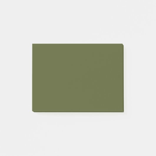 Groene, vaste kleur voor het leger post-it® notes (Voorkant)