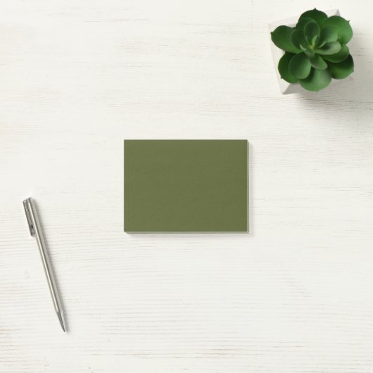 Groene, vaste kleur voor het leger post-it® notes (Kantoor)