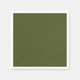 Groene, vaste kleur voor het leger servet