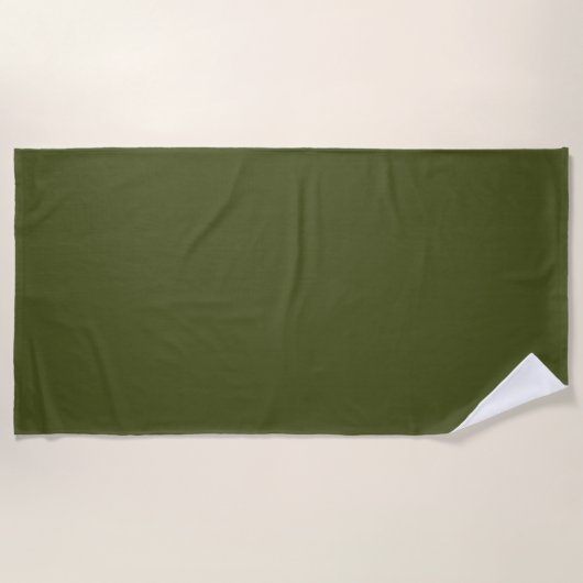Groene, vaste kleur voor het leger strandlaken (Voorkant)
