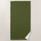 Groene, vaste kleur voor het leger strandlaken (Voorkant)
