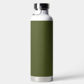 Groene, vaste kleur voor het leger waterfles (Rechts)