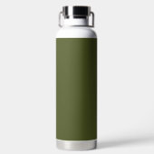 Groene, vaste kleur voor het leger waterfles (Achterkant)