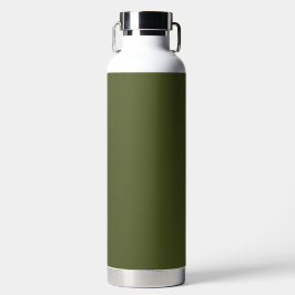 Groene, vaste kleur voor het leger waterfles
