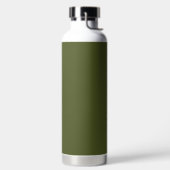 Groene, vaste kleur voor het leger waterfles (Links)