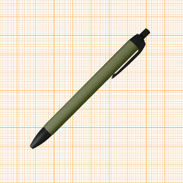 Groene, vaste kleur voor het leger zwarte inkt pen