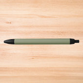 Groene, vaste kleur zwarte inkt pen