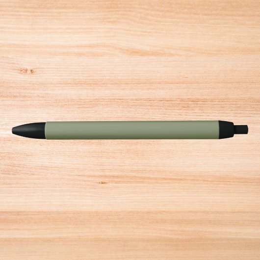Groene, vaste kleur zwarte inkt pen