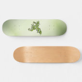 Groene vechtende draak persoonlijk skateboard (Horizontaal)