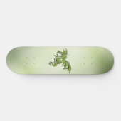 Groene vechtende draak persoonlijk skateboard (Horizontaal)