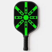 Groene Vector Burst Pickleball Paddle (Achterkant)