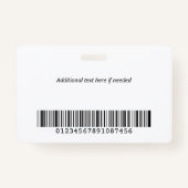 Groene Veelhoeken Logo & Foto Medewerker ID Badge (Achterkant)