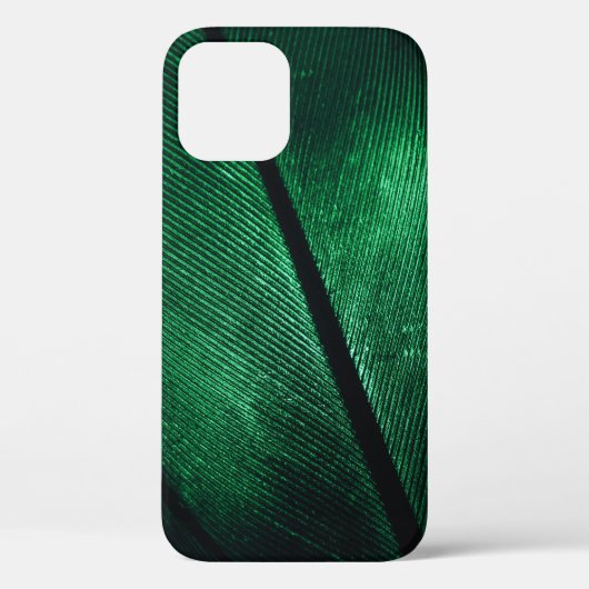 Groene veer, mooie patroontextuur. Case-Mate iPhone case (Achterkant)
