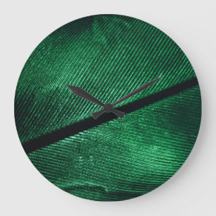 Groene veer, mooie patroontextuur. grote klok