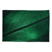Groene veer, mooie patroontextuur. kussensloop (Achterkant)