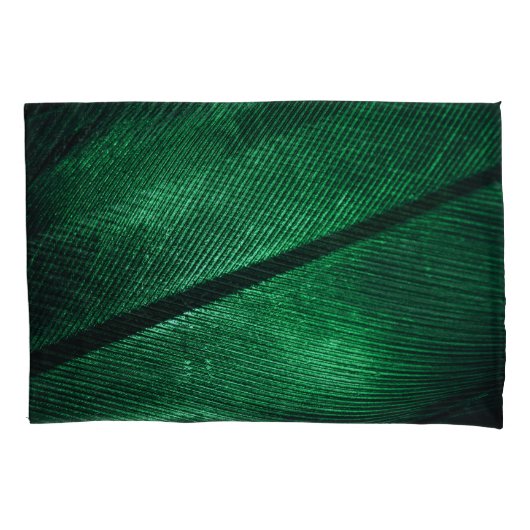 Groene veer, mooie patroontextuur. kussensloop (Voorkant)