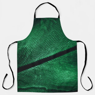 Groene veer, mooie patroontextuur. schort