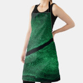 Groene veer, mooie patroontextuur. schort (Insitu)