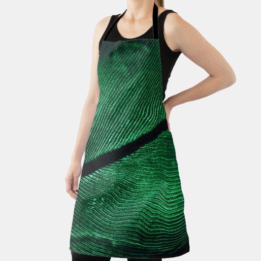 Groene veer, mooie patroontextuur. schort (Insitu)