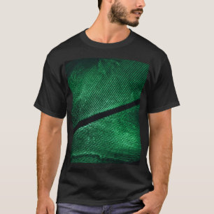 Groene veer, mooie patroontextuur. t-shirt
