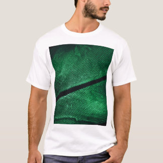 Groene veer, mooie patroontextuur. t-shirt