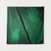 Groene veer, mooie patroontextuur. wandkleed (Voorkant (horizontaal))