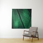 Groene veer, mooie patroontextuur. wandkleed (In Situ (horizontaal))
