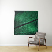 Groene veer, mooie patroontextuur. wandkleed (In situ)