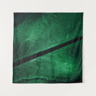 Groene veer, mooie patroontextuur. wandkleed