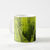 "Groene veerboten en krullende schijfjes" Koffiemok (Voorkant links)