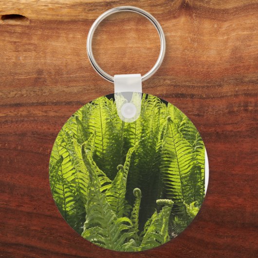 "Groene veerboten en krullende schijfjes" Sleutelhanger (Voorkant)